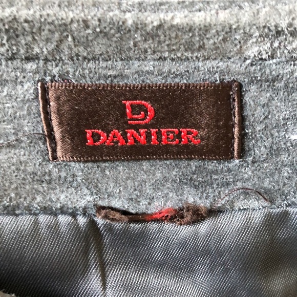 Vintage Danier genuine suede leather mini skirt grey size Medium - Picture 6 of 7